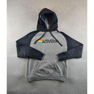Activision 40th Anniversary Hoodie - Gray Center Logo Hit Colorblock Men's Large